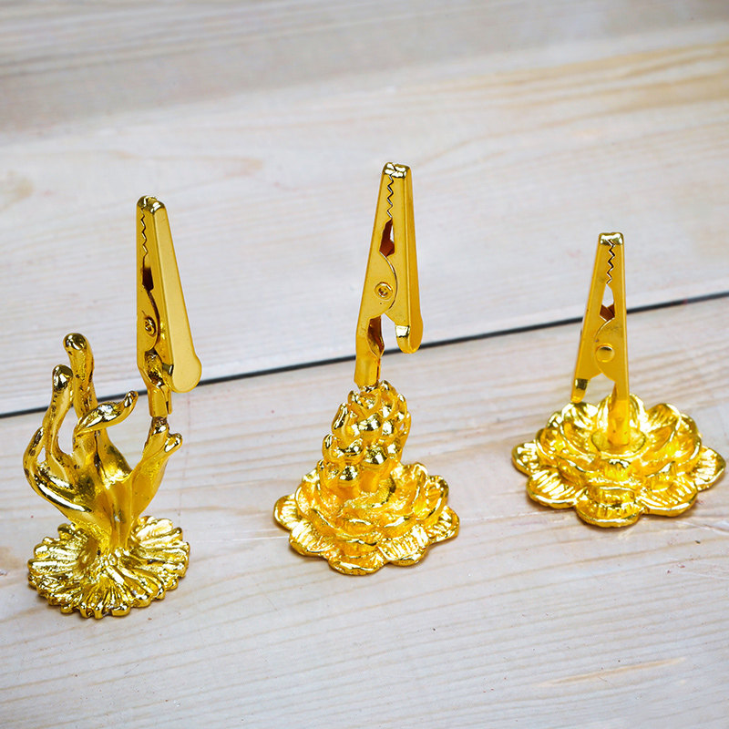 Tibetan pure copper hoist inserted gold alloy lotus frame indoor fragrance fragrance chamber fragrance fragrance