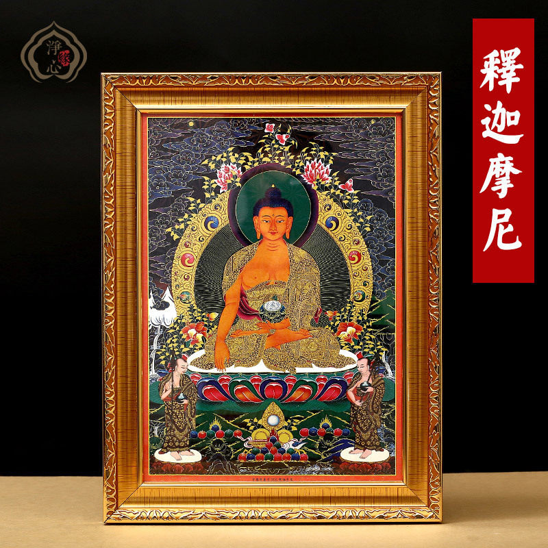 Buddha statue tanka decoration painting explain the Kamonikha tanka picture frame hanging painting home decoration painting