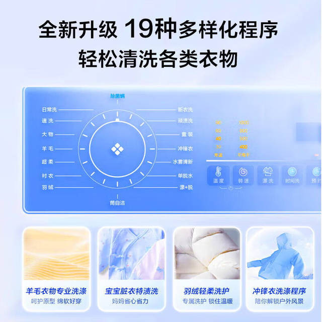 Haier Eg100Mate28S Large Capacity 10kg Fully Automatic Ultra-Thin Inverter Drum Washing Machine Mate2S
