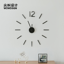 Scream design Umbra wall clock watch Nordic living room household silent clock Nordic creative fashion simple