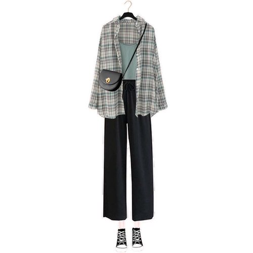 Осенний комплект, штаны, модная рубашка для отдыха, в западном стиле, эффект подтяжки