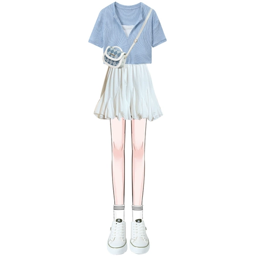 Летний комплект, свежее платье, подходит для подростков