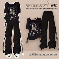 Черный комбинезон [цельный предмет] [красивый летний костюм/супер горячий летний костюм из двух частей 2025 года/летний костюм для летнего наряда/летний костюм/уникальный и красивый ранний летний костюм]