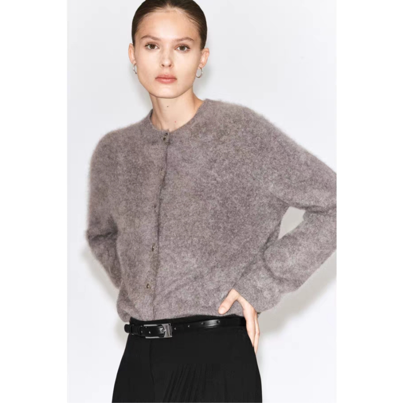 C*S Original Women's Clothing Standard Fit Brushed Cashmere Knit Cardigan 26 Autumn New Product 1341040003 C*S Original Women's Clothing Standard Fit Brushed Cashmere Knit Cardigan 26 Autumn New Product 1341040003