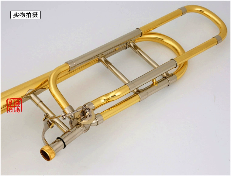 Nhật Bản Jiuye KUNO KTB-991 Giai điệu trombone Đồng trắng kéo ống B nhạc cụ phẳng - Nhạc cụ phương Tây