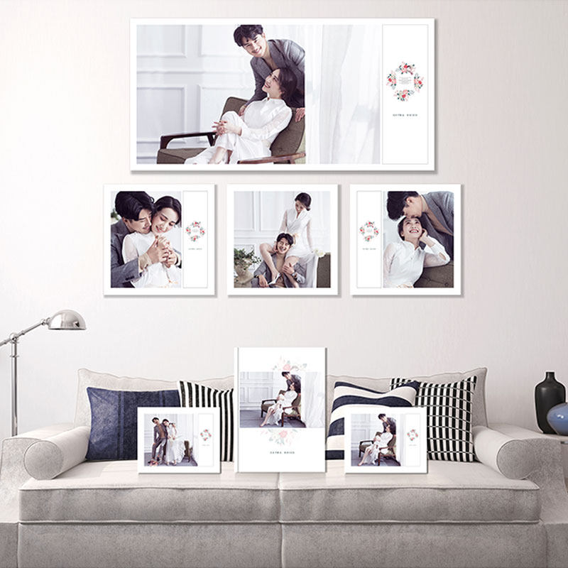 Solid wood square diamond mounting picture frame custom 7 inch 6 8 10 12 16 cross stitch photo frame custom hanging wall