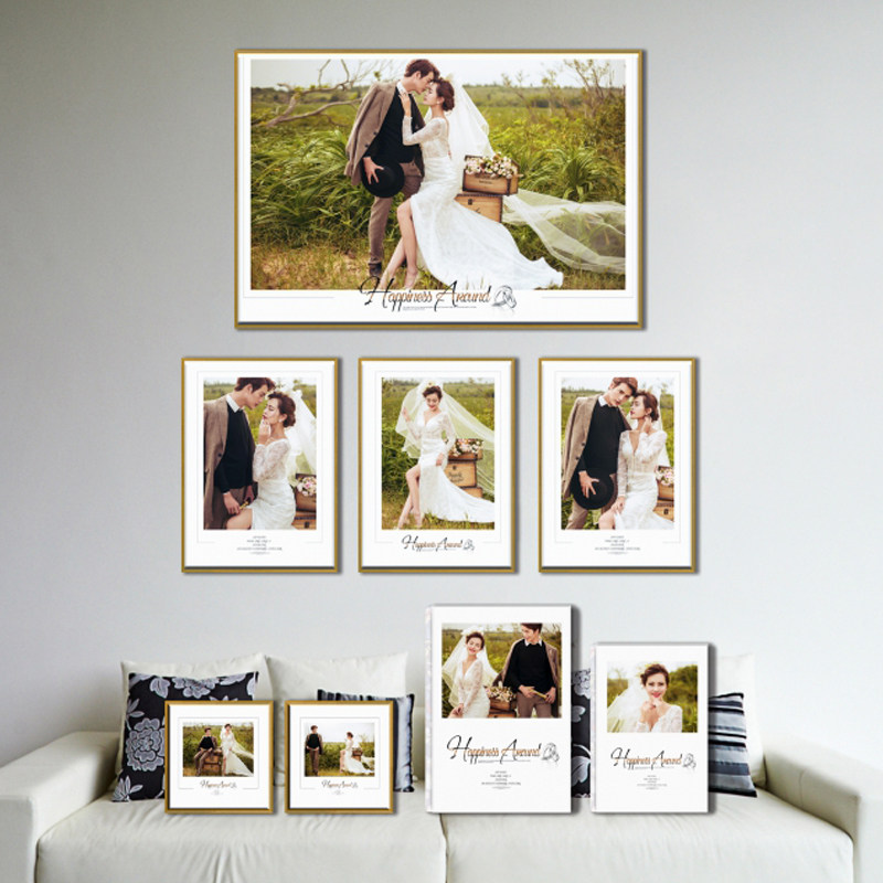 Solid wood hanging wall photo frame wooden picture frame frame frame mounting creative 16 inch 18 20 24 a3 A4 custom poster frame