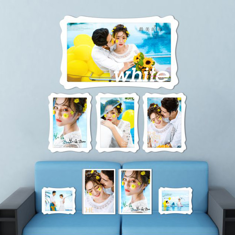 Solid wood photo frame simple 12 inch 16 18 20 24 wall hanging creative a4A3 mounted photo frame frame custom 8 open 4k