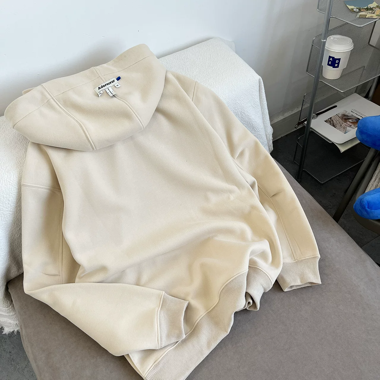 Демисезонная тёплая чёрная толстовка, свитшот, цветная куртка, oversize, средняя длина