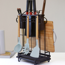 Light and luxurious knife frame Rack Kitchen Lid Rack Kitchen Lid Rack Table Spoon Chopsticks Multifunctional containing hanging rack