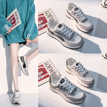 Sports shoes girls 2021 Autumn New ins tide shoes agalu shoes casual running shoes Joker Daddy womens shoes