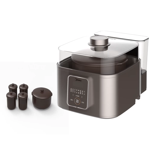 Мидиа -паровочный тушеной горшок с тушеной горшок с электрической плитой Полностью автоматический домашний керамический суп -кара