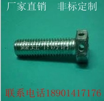 304 stainless steel hex head head with hole bolt GB32 1 head drilling through wire hole screw M12