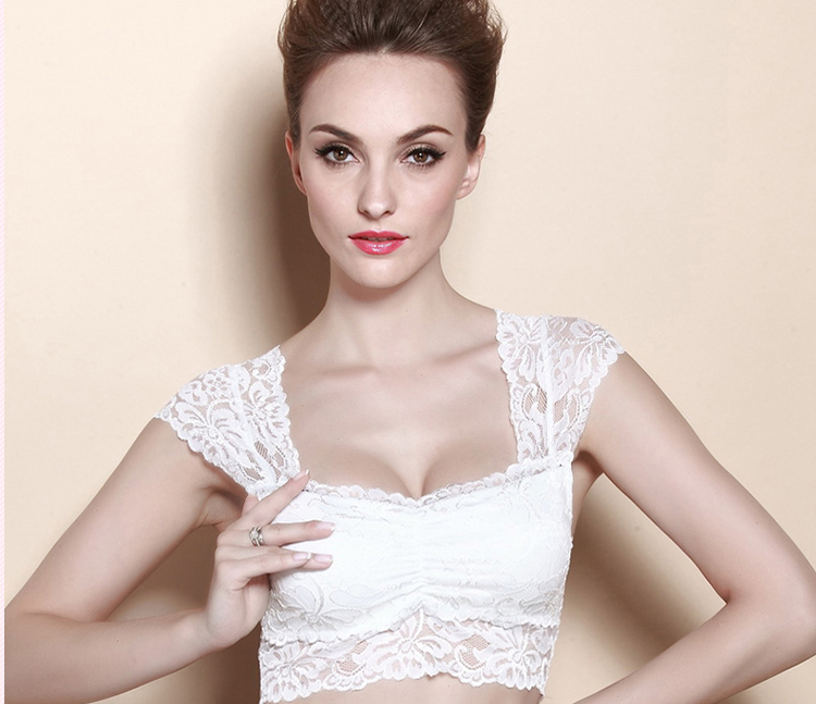 Langsha ren chống chói ống top bra ngắn vẻ đẹp gợi cảm tụ tập lại quấn áo vest không có vòng thép lót nữ ao bra