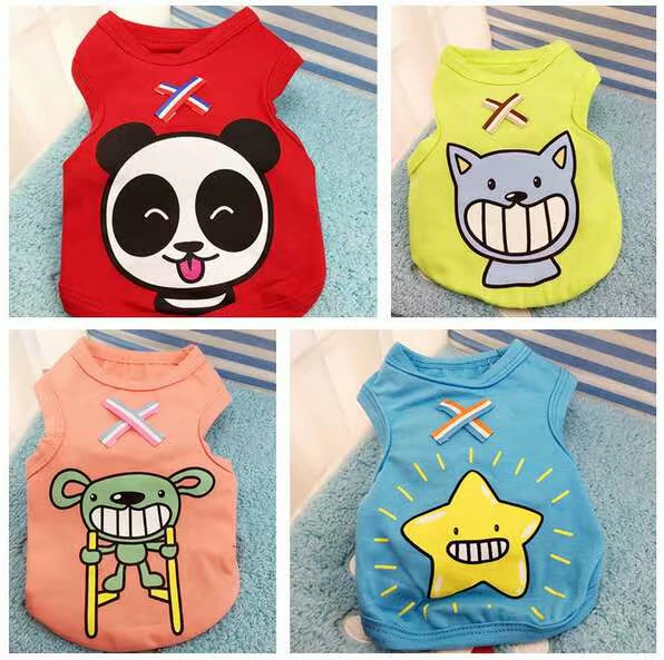 Quần áo chó mùa thu quần áo gấu Teddy chó con chó nhỏ chó vest dễ thương mèo quần áo vật nuôi - Quần áo & phụ kiện thú cưng bộ quần áo thú cưng