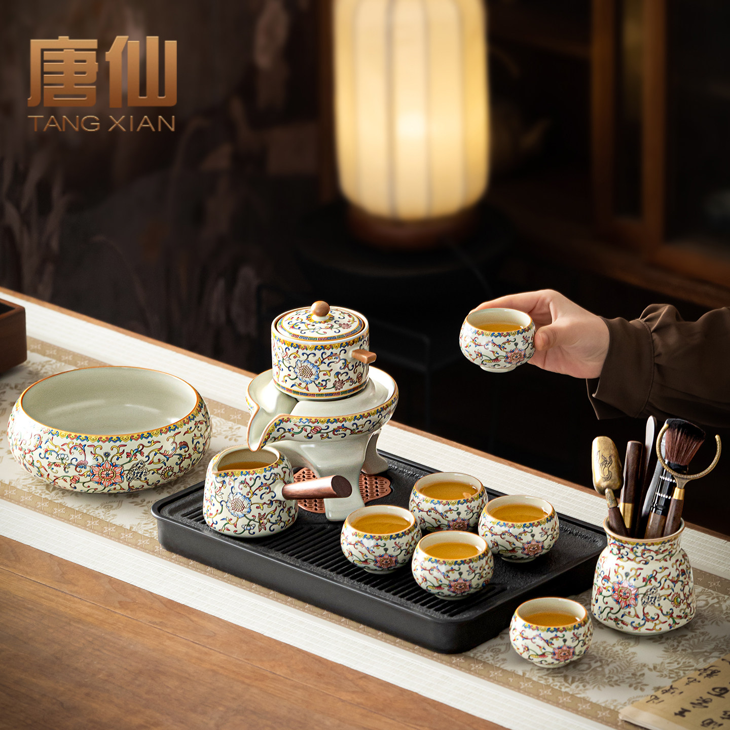 Tang Xianru Kiln ленивый автоматический чайный сервиз для приготовления чая бытовой высококачественный чайник кунг-фу для гостей офиса