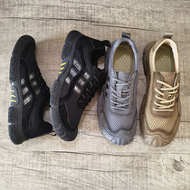 Pure Raw Foreign Trade Mountaineering Shoes Mens Summer Tooling Shoes Soft Bottom Light Genuine Leather Casual Shoes Non-slip Outdoor Hiking Shoes Men