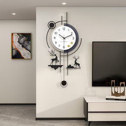 Wall Clock Living Room New Arrival Accessible Luxury Classy Internet Celebrity Sense Clock Modern Minimalist and Magnificent For Home Classy Mute Table Alarm Clock Wall Hanging