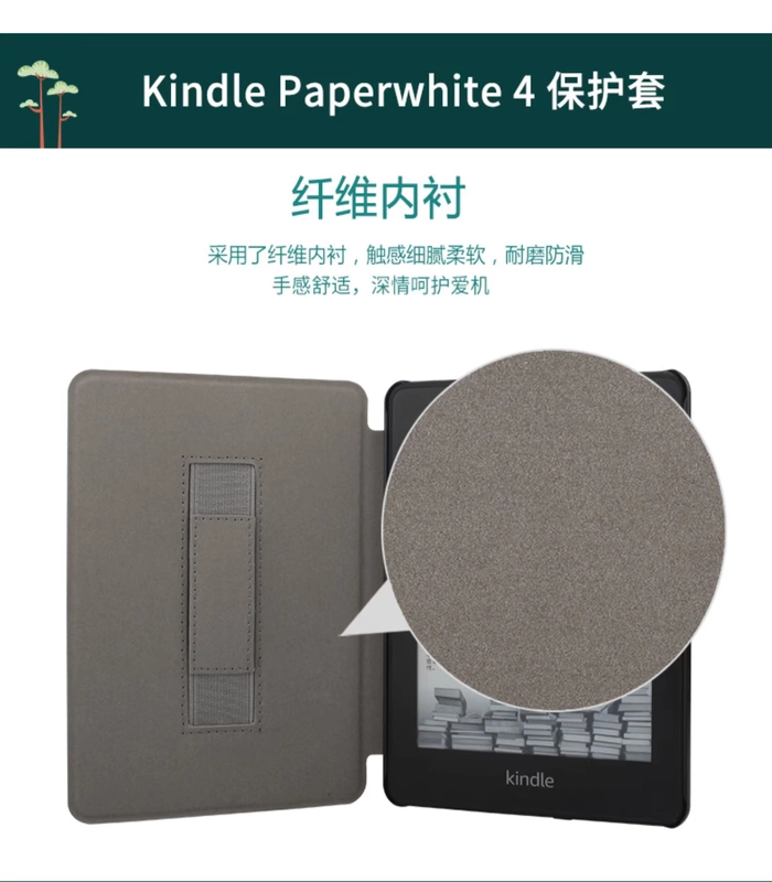 Meng nai Kindle paperwhite4 bảo vệ tay áo Amazon e-book 998 mô hình KPW4 bao da cầm tay - Phụ kiện sách điện tử