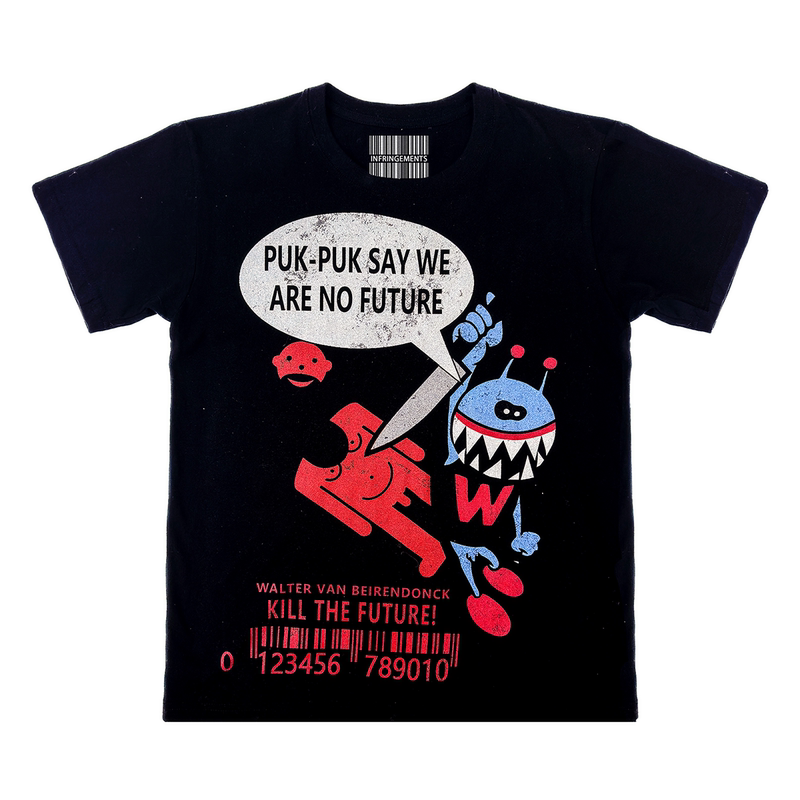 Infringement Archives/Walter Van Beirendonck Series Killing the Future Parody Print Slim Fit Short Sleeve