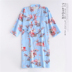 Silk loose-fitting mens áo choàng tắm bằng gạc mỡ mới 2018 pajama kimono kiểu dài tay áo cô gái mùa hè tươi. 