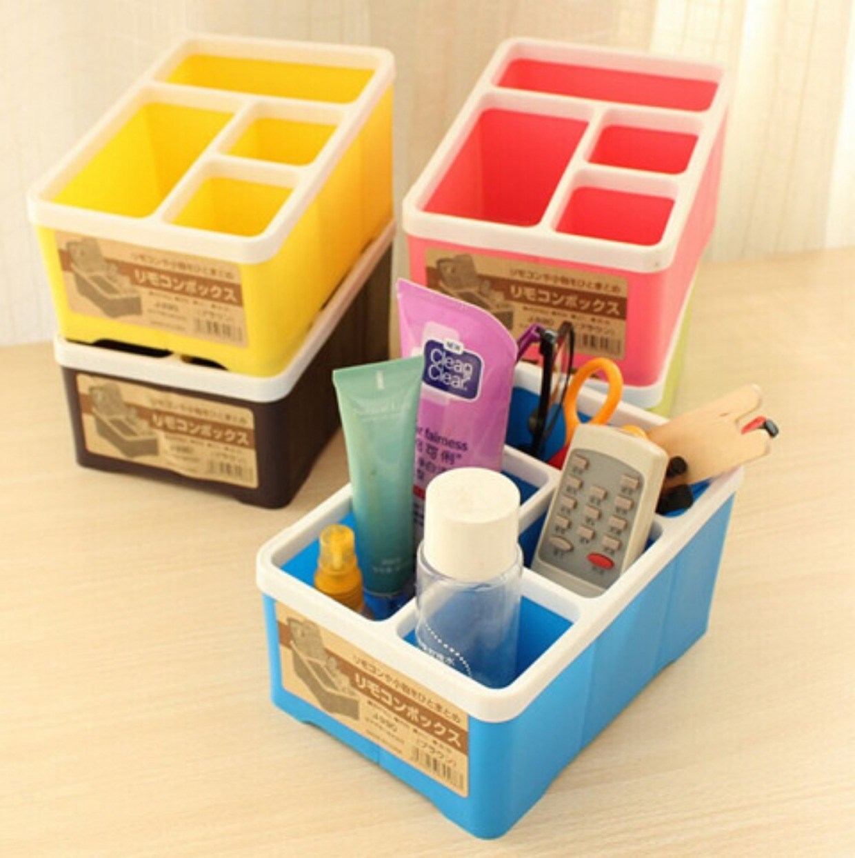 hộp đựng mỹ phẩm có nắp đậy Dụng cụ lưu trữ tại nhà Hộp lưu trữ đa năng Hộp lưu trữ Hộp điều khiển từ xa Hộp lưu trữ máy tính để bàn thực tế khay đựng mỹ phẩm thông minh
