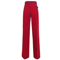 Danbaoluo hot diamond modern dance pants red high-end ballroom dancer pants dance special pants dance hall sparkling dance