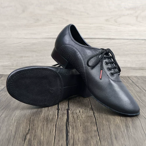Danbao Luo Modern's Modern Dance Shoes Skin Skin Dance Dance Dance Dance Dance Shoes Мужская пятка латиноамериканцы туфли