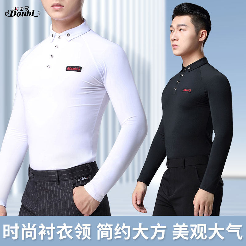 丹宝罗高端摩登舞上衣:男士长袖紧身舞练服,时尚与专业并存!-现代舞服装-淘宝好物网