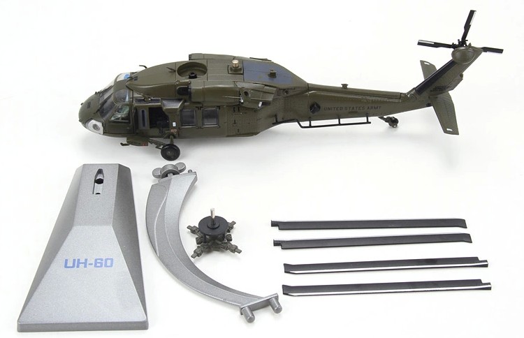 AF1 vũ trang máy bay trực thăng UH-60 Mỹ Black Hawk hợp kim hoàn thành mô hình 1: 72 mô hình mô phỏng tĩnh mô hình xe khách thaco