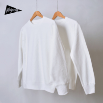 (Heavy craft grinding) autumn and winter men and women with the same fine woven wool coil loose round neck solid color pullover sweater