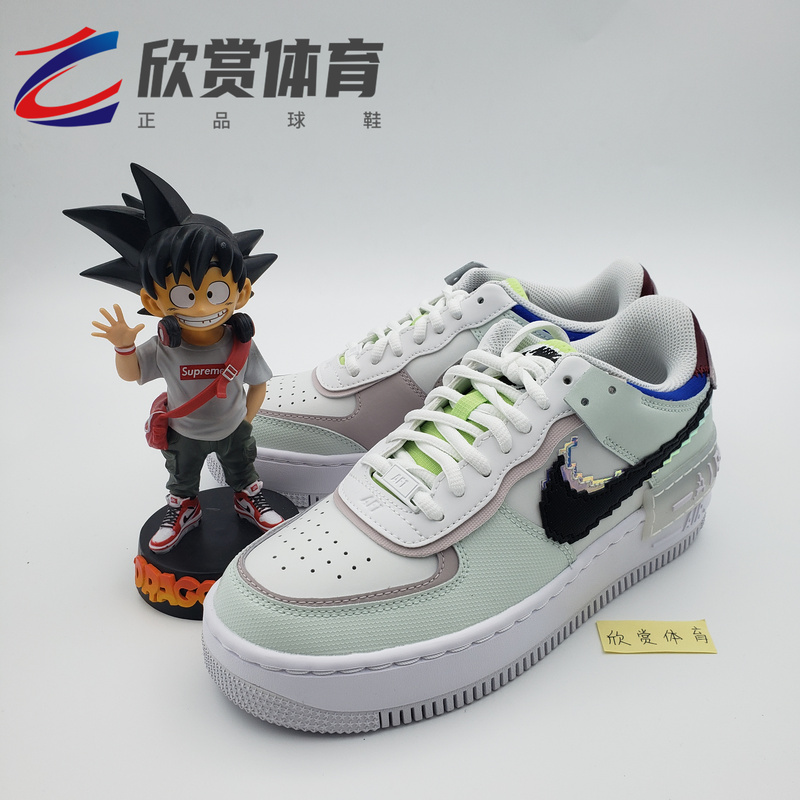 Nike Air Force1 Shadow Af1 White Green Pink Pixel Macaron Air Force Cv8480-300 Nike Air Force1 Shadow Af1 White Green Pink Pixel Macaron Air Force Cv8480-300