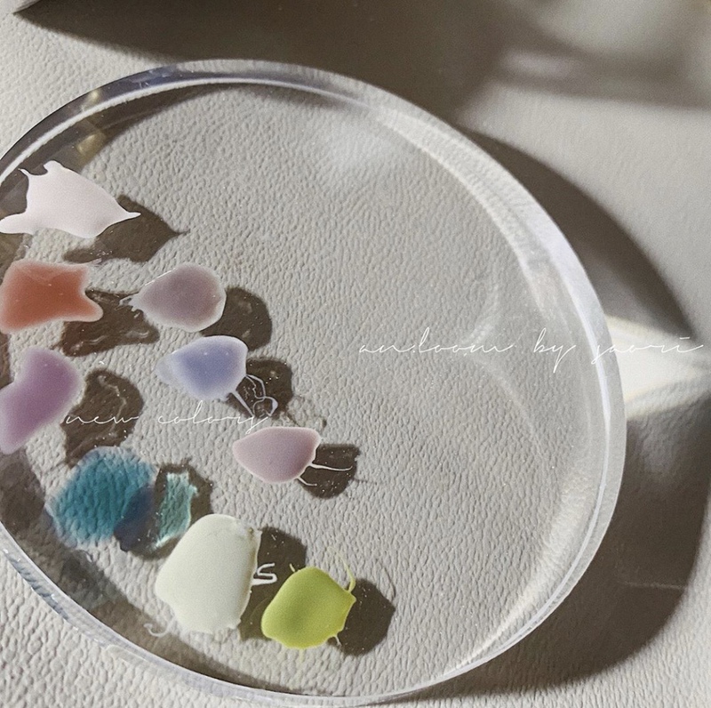 Tata Joujou Same Style Photo Prop Thickened High-Transparency Acrylic Prop Transparent Color Palette