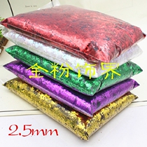 2 5mm gold whitewash glitter glitter glitter Colorful sequins Diatom mud gold powder Silver powder Gold powder
