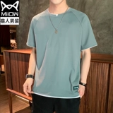 Футболка с коротким рукавом, мужская трендовая хлопковая брендовая универсальная летняя одежда, короткий рукав, оверсайз