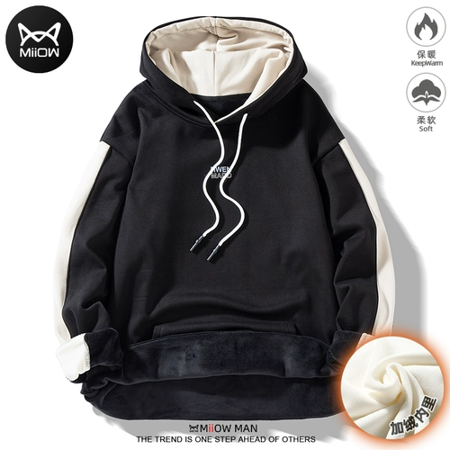 Зимняя толстовка с капюшоном, утепленная куртка в стиле хип-хоп, коллекция 2021, оверсайз, в американском стиле