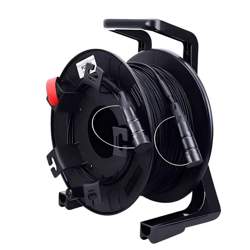 Tpu Field Armor Single-Mode Multi-Mode 2/4/6/8/12 Core Fiber Optic Patch Cord with Winding Reel Protection Head Pcd235