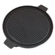 35cm Round Cast Iron Double-Sided Grill Pan Barbecue Plate Steak Frying Pan Pancake Pan for Gas Charcoal Electric Ceramic Stove