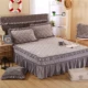 Mùa đông flannel quilted đệm trải giường váy đơn mảnh san hô lông cừu trải giường 1,5 m 1,8 * 2 mx2,2m