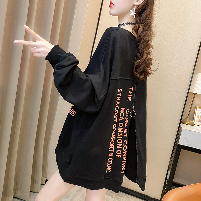 Plus fat plus size nữ phiên bản Hàn Quốc của áo len béo mm cho phụ nữ áo khoác mỏng mùa xuân năm 2021 xu hướng quần áo mùa thu rộng rãi mới của phụ nữ - Áo len