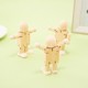 ຕົວອ່ອນຮູບໄມ້ສີຂາວ Oxford tree character props children's puppet handmade DIY painting graffiti joint puppet toy