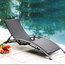 Outdoor Lying Bed Balcony Knitted Vines Casual Chair Vine Chair Villa Swimming Pool Deck Chairs Beach Chairs Afternoon Nap Lounges Lounges