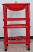  Plastic washbasin shelf free faucet upper and lower water pipes baby washbasin washbasin washbasin can be increased and environmentally friendly