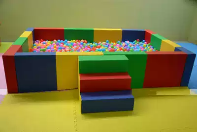 New soft ball pool Ocean ball pool safety fence game pool Square ball pool Children's naughty fort soft sand pool