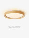 Japanese-Style Natural Wood Creative Bedroom Ceiling Lamp Minimalist Round Study Wabi-Sabi Style Dining Room Master Bedroom Eye-Protection Lamp