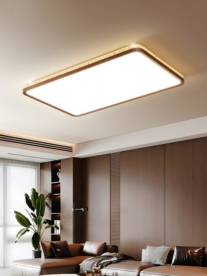 Винтажный потолочный светильник во французском стиле для гостиной, роскошный, с элитным дизайном, эстетичный ретро-светильник цвета орехового дерева с эффектом ледяных трещин для зала.