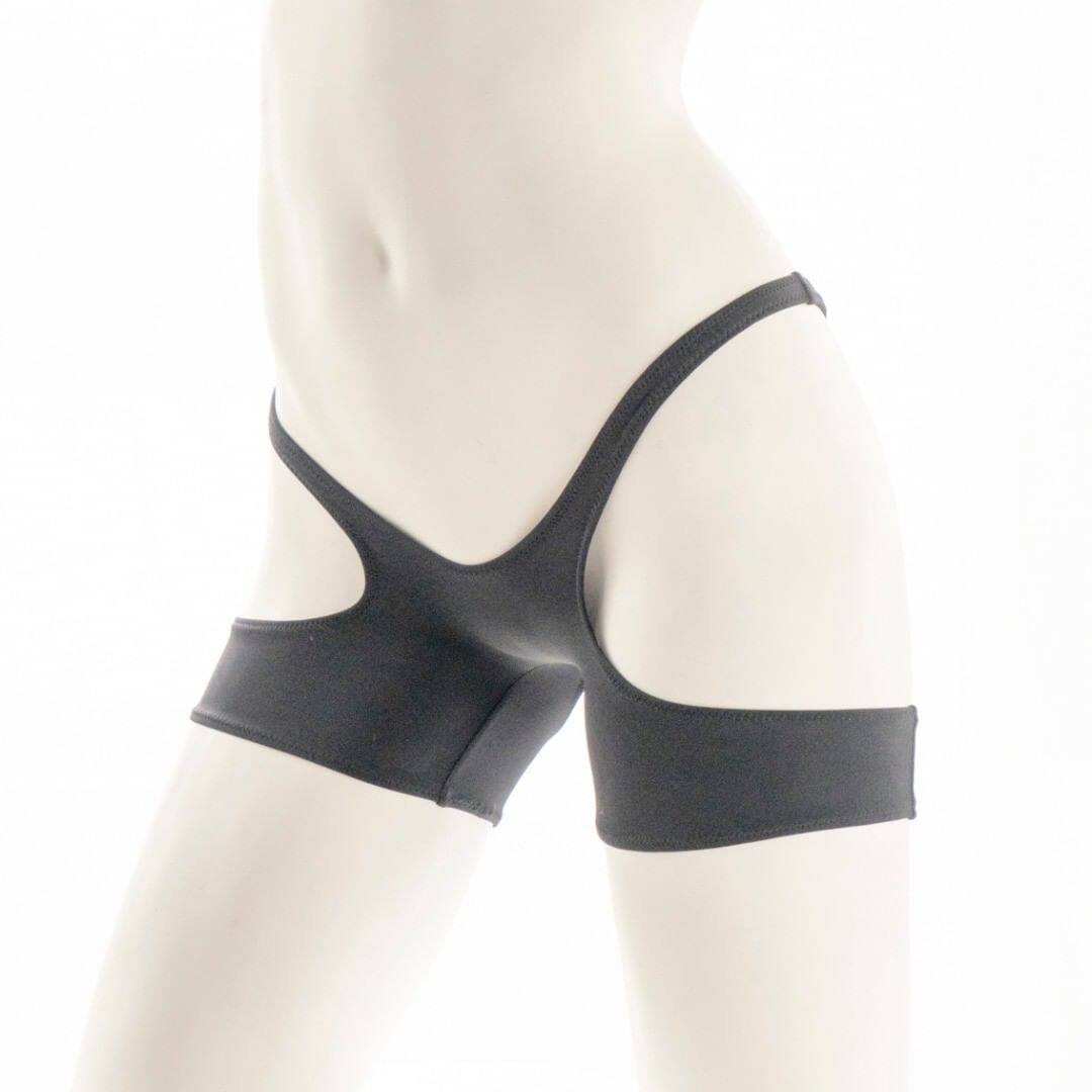 Private Ordering Fish Paper Balls X Hollowed-out Close-up Tibutt Hip Deep V High Fork Racing High Girl Four-corner Underwear