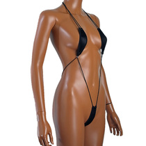 (Old customers can be customized)can be in the swimming cloth high girl narrow crotch fall-in one-piece ultra-small thong swimsuit