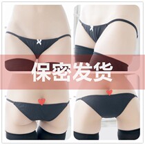 Old customers can customize half-hip bow candy slender bikini hip high girl briefs