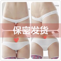 (Handmade customization)Semi-transparent simple wave half hip low waist hip cute panties race high girl briefs